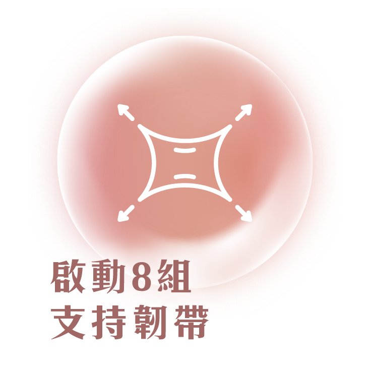 10Therma十倍電波拉皮七大療程功效圖示：緊緻輪廓、提升彈性、撫平皺紋、啟動8組支持韌帶及400W FDA認證能量