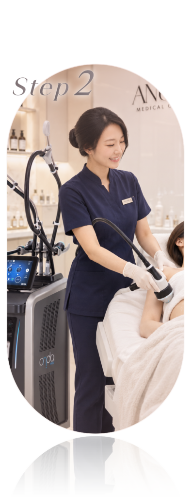 ANUMI Skin Clinic 4步專業無痛的非入侵性減脂塑形療程，安全有效地緊緻身體輪廓。